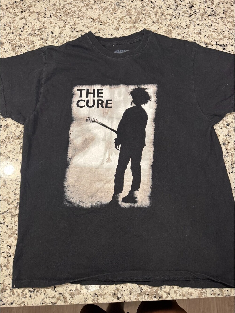 The Cure Men's XL Black Crew Neck Short Sleeve Cotton Band Graphic Tee